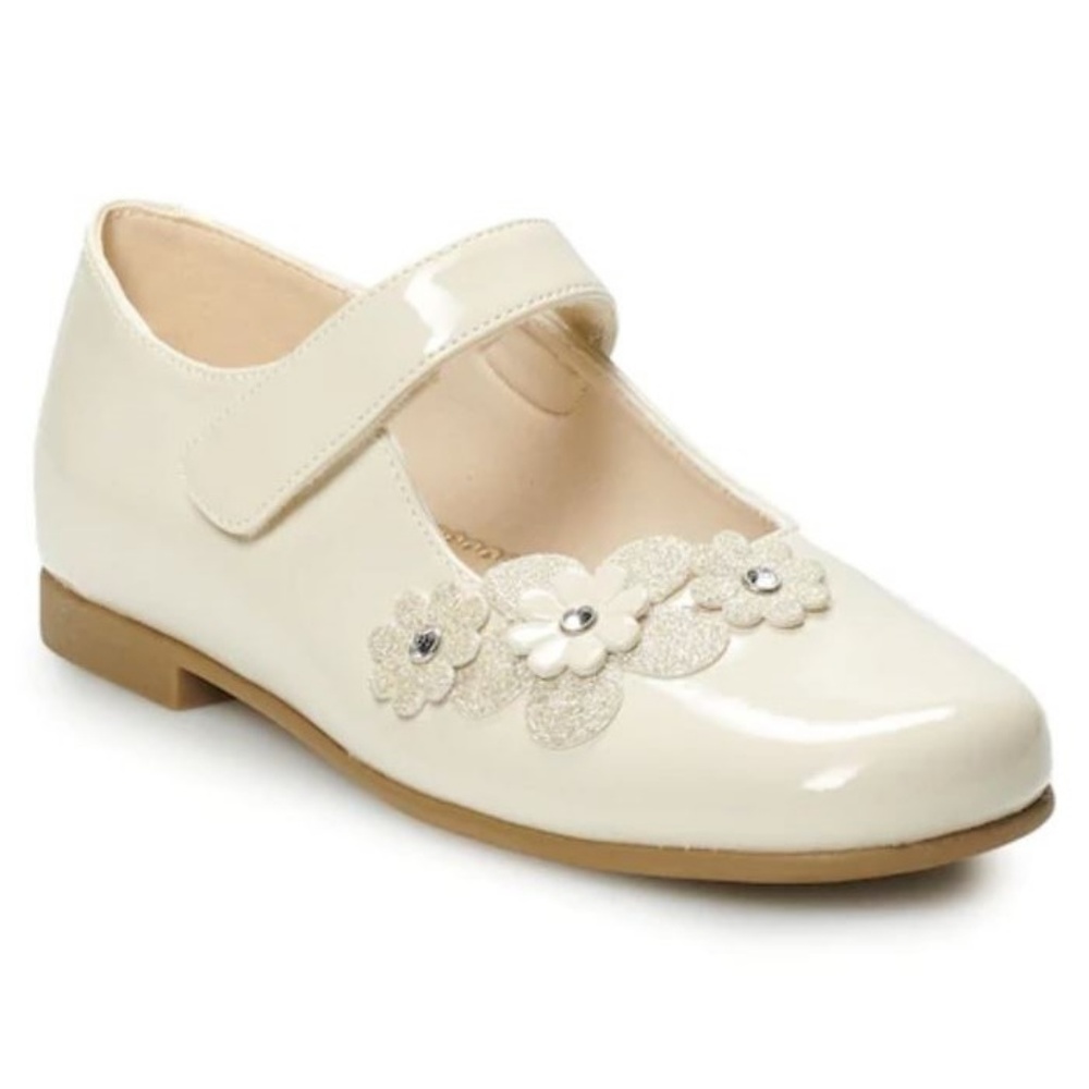 Rachel Shoes Bone Patent Leather Dress Shoes